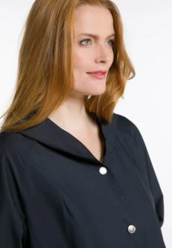 Ulla Popken Krótki Płaszcz - Tiefdunkelblau -Ulla Popken cfb56dc19c2b4f109afce1805251a458