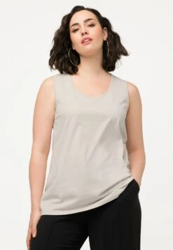 Ulla Popken CLASSIC ÄRMELLOS - Top - Graubeige -Ulla Popken d3828eb5e649462e9e18535da64b0919