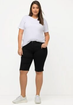 Ulla Popken Szorty Jeansowe - Noir -Ulla Popken d47e7f3802a744158cfe6a39b40ef7af