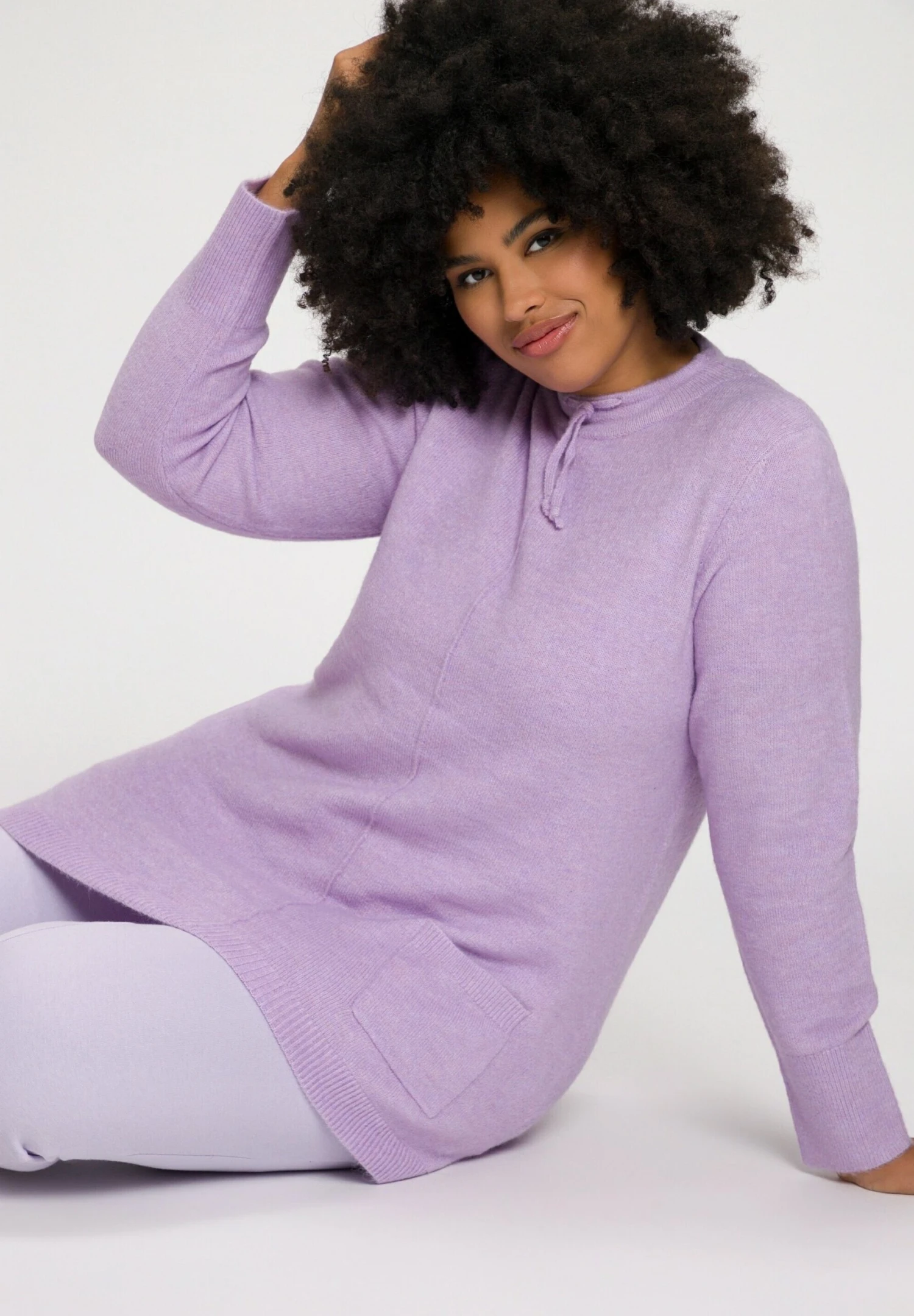 Ulla Popken LANGARM - Sweter - Lichtlavendel 5 Ulla Popken LANGARM - Sweter - Lichtlavendel - obrazek 3