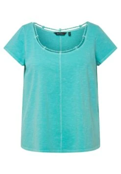 Ulla Popken T-shirt Basic - Aqua Foncé 11 Ulla Popken T-shirt Basic - Aqua Foncé -Ulla Popken d706c128c1994eb2abd94b5e0f2b4e9c