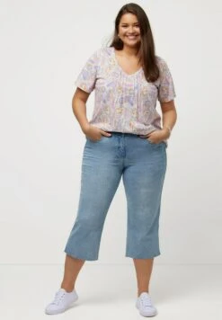 Ulla Popken MARY - Jeansy Dzwony - Blue Denim -Ulla Popken d9009f17468043fa81c2562593edfe17