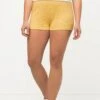 Ulla Popken RADLER SLIM ELASTIKBUND BIO - Szorty - Weizengelb
