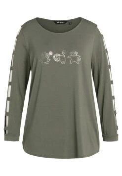 Ulla Popken LANGARM - Bluzka Z Długim Rękawem - Lodengrün -Ulla Popken db7f4f719a17400888103074c2337888