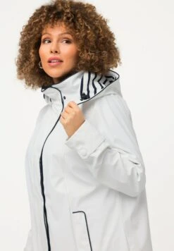 Ulla Popken Krótki Płaszcz - Sneeuwwit -Ulla Popken dc10d1955d074d999a591c45c11a44e6