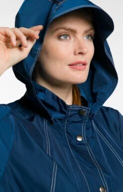 Ulla Popken Krótki Płaszcz - Inkt -Ulla Popken dd4931188c224989b8956983e0adfa99