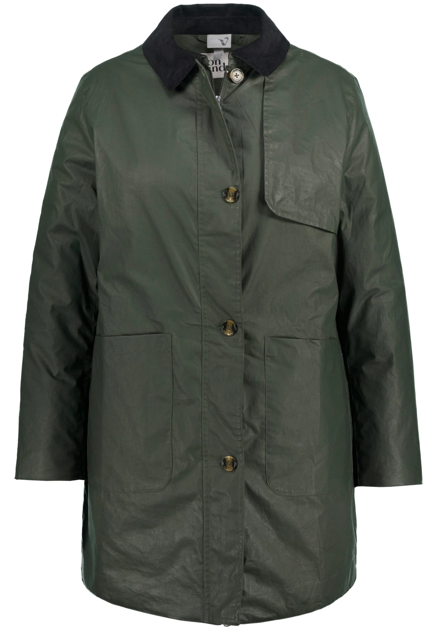 Ulla Popken Kurtka Przeciwdeszczowa - Olive Foncé 3 Ulla Popken Kurtka Przeciwdeszczowa - Olive Foncé