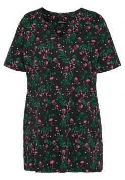 Ulla Popken T-shirt Z Nadrukiem - Noir -Ulla Popken df2f2a4a7c4847e5879c1d35073a4cfa