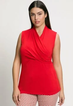 Ulla Popken SLIM FIT - Top - Crimson