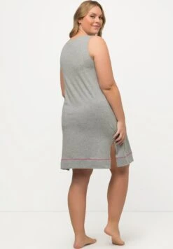 Ulla Popken Koszula Nocna - Light Gray Melange -Ulla Popken dfc5723bccb64cd28c04fe6f4f894221