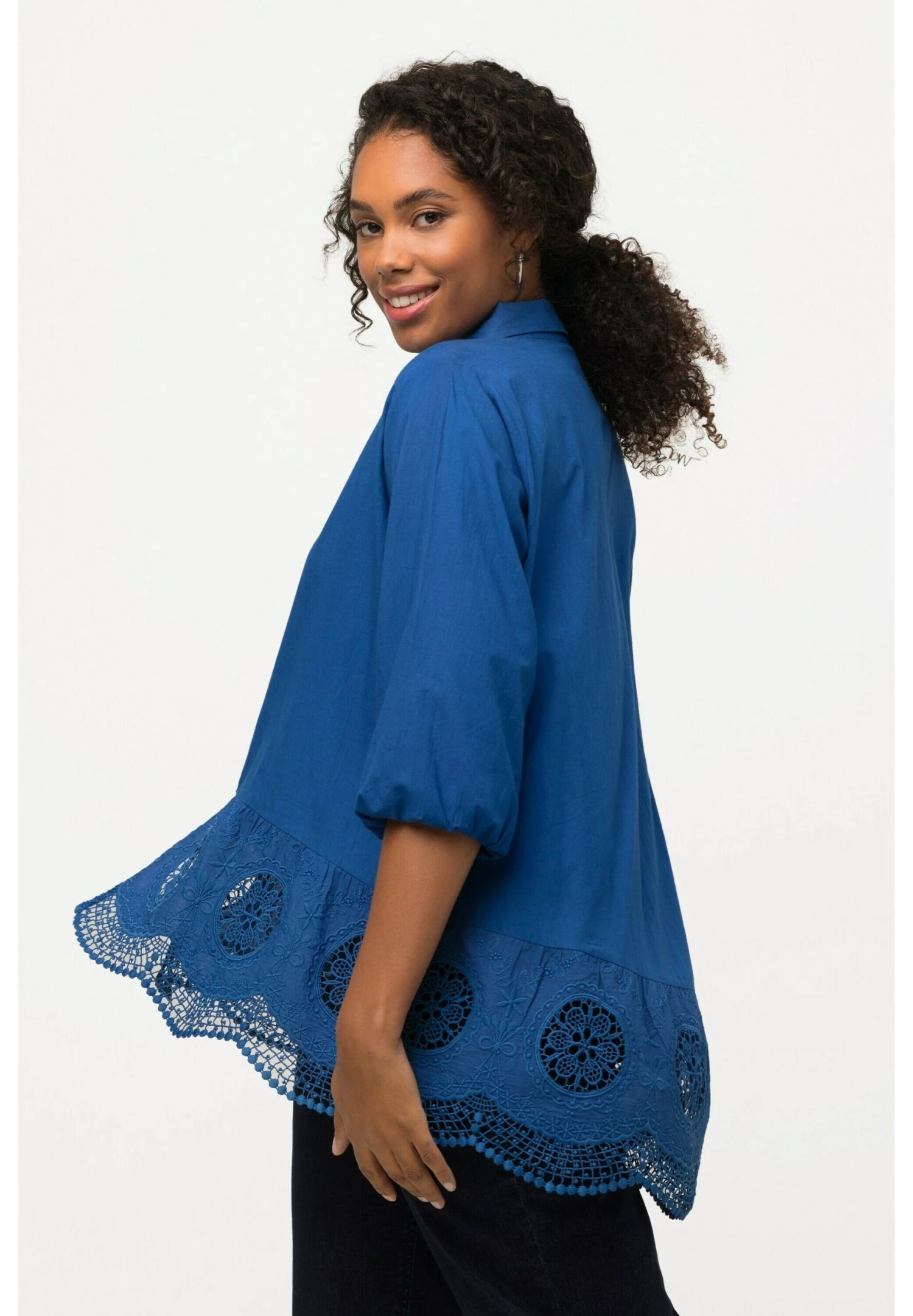 Ulla Popken Koszula - Grey Blue 5 Ulla Popken Koszula - Grey Blue - obrazek 3