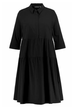 Ulla Popken Sukienka Koszulowa - Schwarz