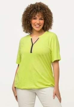 Ulla Popken À MANCHES COURTES ET COL RUBAN À RAYURES - T-shirt Z Nadrukiem - Vert Citron 10 Ulla Popken À MANCHES COURTES ET COL RUBAN À RAYURES - T-shirt Z Nadrukiem - Vert Citron -Ulla Popken e3ec6f8b4dc54c0b8f6adff2867eb7dd