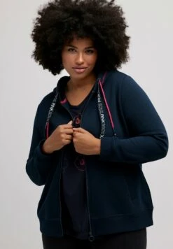 Ulla Popken Bluza Rozpinana - Navy Blue -Ulla Popken e4cf6a4b3bcc4848829de75ccbb0ef8a