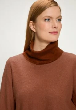 Ulla Popken LANGARM - Bluza - Ziegelbraun -Ulla Popken e5753a424b0242619cf7f981370be51e