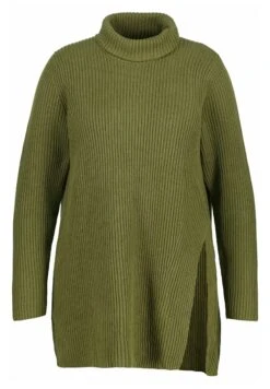 Ulla Popken TURTLENECK - Sweter - Moss Green -Ulla Popken e60c34942d2c4904b4d0ac7d3fcc4d2a