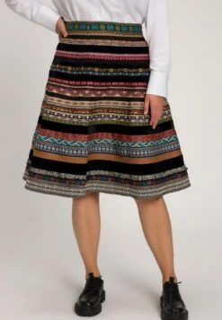 Ulla Popken Spódnica Trapezowa - Multicolore