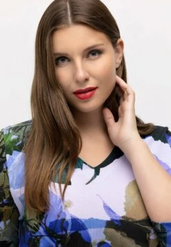 Ulla Popken Bluzka Z Długim Rękawem - Kobaltblau -Ulla Popken e8b9575d6f374e9b9d541a36db543961