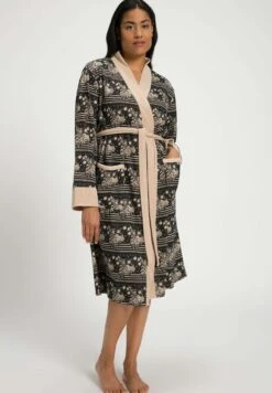 Ulla Popken Szlafrok - Zwart