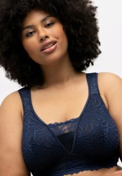 Ulla Popken Biustonosz Z Trójkątną Miseczką - Nachtblau -Ulla Popken e9bba234d6ea4bd9bcbcac2ede3fb7b5