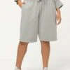 Ulla Popken Szorty - Gris Clair Chiné -Ulla Popken eb52516fe7a14f369fd0d32ff244272d