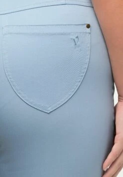 Ulla Popken Spodnie Materiałowe - Bleu Clair -Ulla Popken ebb53548c6344379ab736af1a89feb71