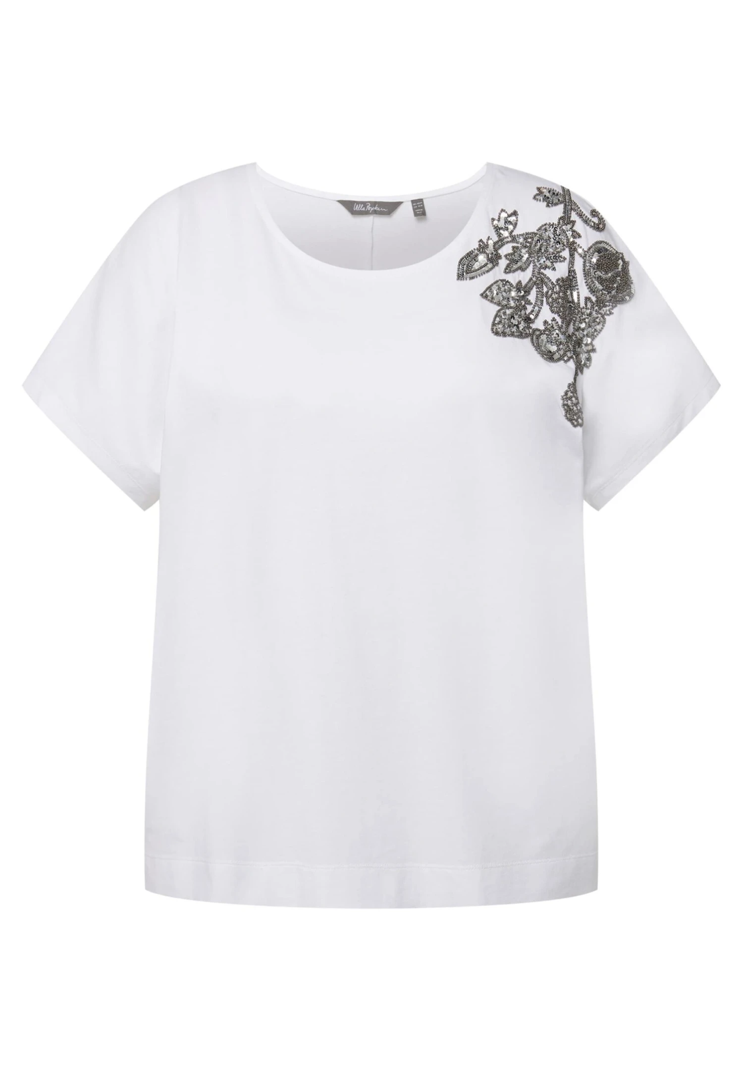 Ulla Popken T-shirt Z Nadrukiem - Blanc Neige 7 Ulla Popken T-shirt Z Nadrukiem - Blanc Neige - obrazek 5