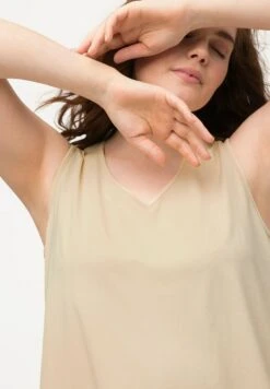 Ulla Popken A-LINIE V-AUSSCHNITT ÄRMELLOS - Top - Popcorn -Ulla Popken f1789b8f966848dca6ca3e86af6d90c1