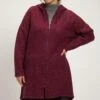 Ulla Popken Kardigan - Weinrot