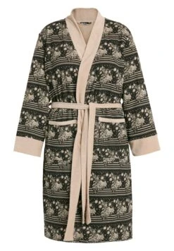 Ulla Popken Szlafrok - Zwart -Ulla Popken f23712cfc3d943b3b40bdbb4c1b8e8dc