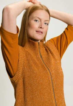 Ulla Popken Kardigan - Goldbraun -Ulla Popken f3baff8bbb4b4b44886e2e37ddde33d9