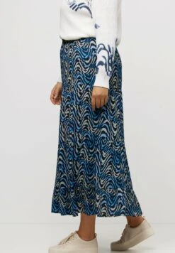 Ulla Popken Spódnica Trapezowa - Marine -Ulla Popken f3f0289bdfd84adaaa67b4919c97b11b