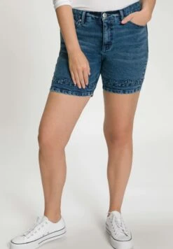 Ulla Popken Szorty Jeansowe - Blue Denim