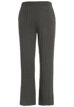 Ulla Popken Spodnie Materiałowe - Donkergrijs Melange -Ulla Popken f479791065fc46878e292787a36ec5f7