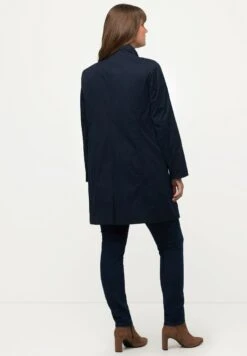 Ulla Popken Krótki Płaszcz - Marine -Ulla Popken f6b6f1da8bbf4aecba26270df7b3312d