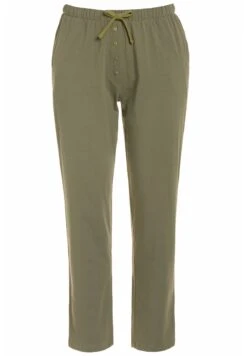 Ulla Popken SIERKNOPEN, ELASTISCHE BAND, ZAKKEN - Spodnie Od Piżamy - Lodengroen -Ulla Popken f7fc09eadb0f43aab6439ac4dd968529