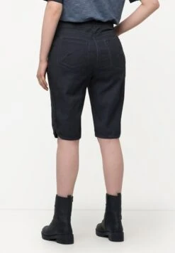 Ulla Popken TRACHTEN-BERMUDA MANDY USED-LOOK - Szorty Jeansowe - Marine -Ulla Popken f8dd1f6623ab48f989bd2c2eb072d5d1