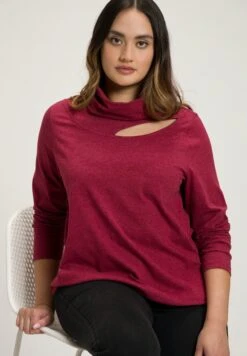 Ulla Popken Bluzka Z Długim Rękawem - Kersenrood -Ulla Popken fa6f33ab737f4d44abac5cc98cca5cb6