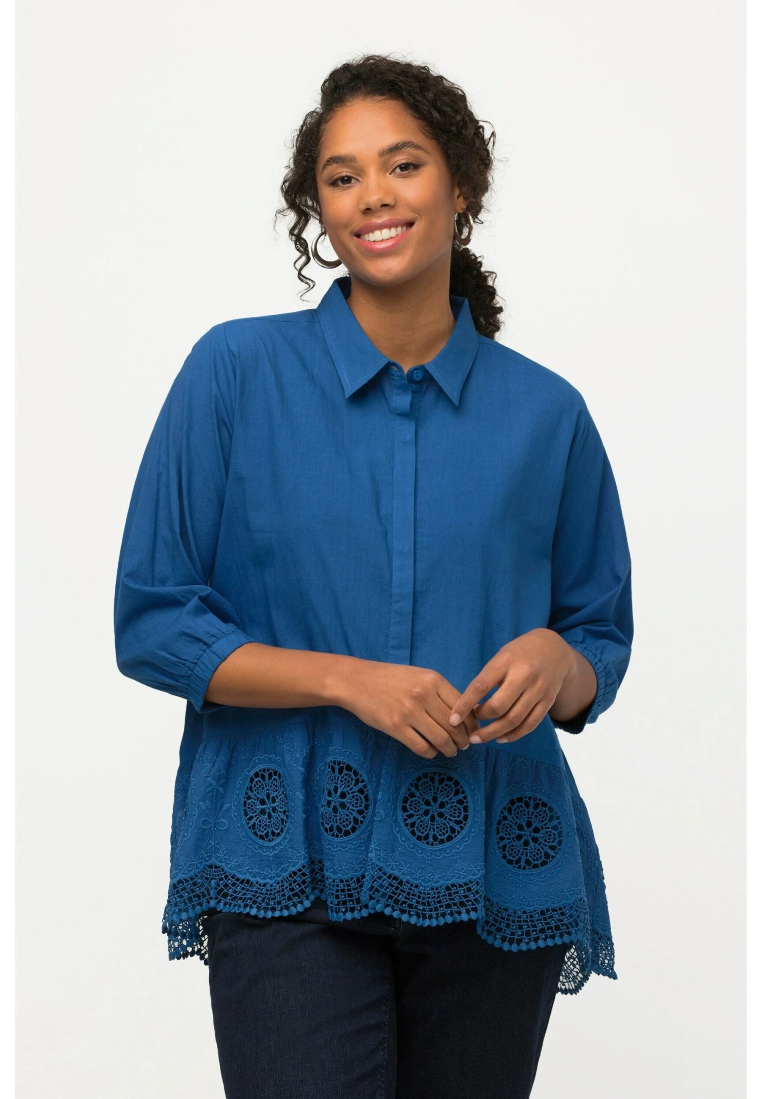 Ulla Popken Koszula - Grey Blue 3 Ulla Popken Koszula - Grey Blue