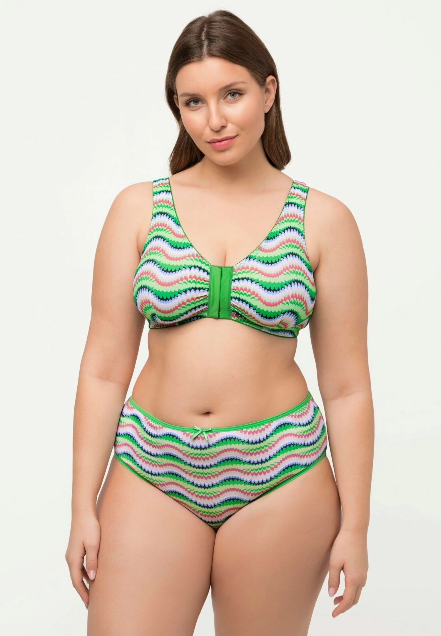 Ulla Popken 2PACK VORDERVERSCHLUSS - Biustonosz Bustier - Helles Grün 3 Ulla Popken 2PACK VORDERVERSCHLUSS - Biustonosz Bustier - Helles Grün