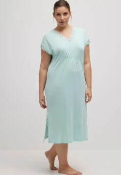 Ulla Popken Koszula Nocna - Aquamarijn