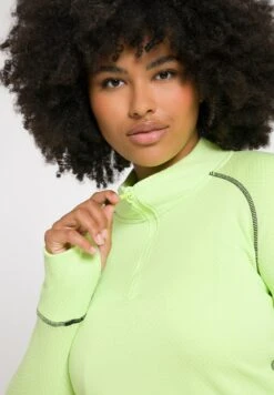 Ulla Popken COL MONTAN MANCHES LONGUES - Bluza - Vert Clair -Ulla Popken fe4b62cf5f2346c3afd5d0e90c48de9c