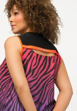 Ulla Popken TANK ANIMALMUSTER A-LINIE V-AUSSCHNITT ÄRMELLOS - Top - Neon Rot -Ulla Popken ffbe8601a98b45d3b993cd78b4d0bef4